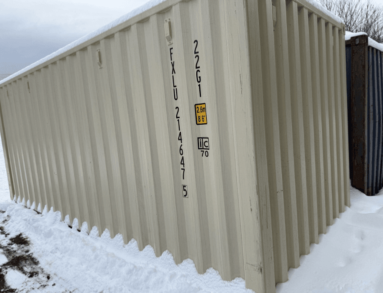 20 x 8 x 8.5 New Beige Shipping / Storage Container - Image 4