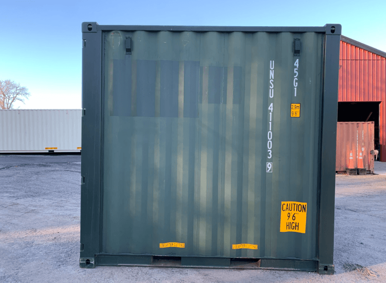 10ft green High Cube shipping container - Image 9